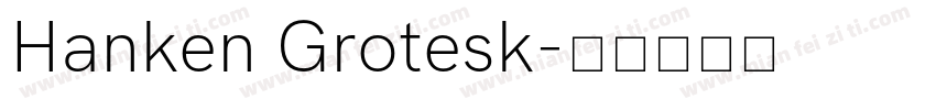 Hanken Grotesk字体转换